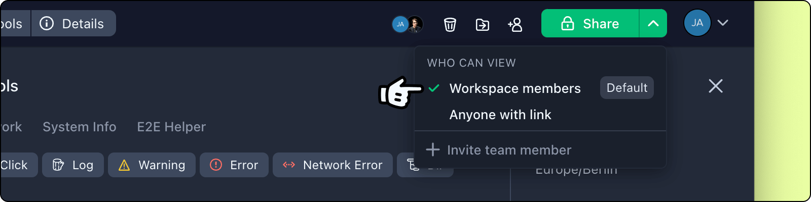 Set bug report access to team members only
